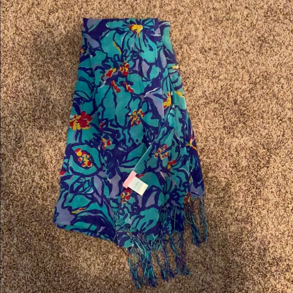 Lily Pulitzer Silk/Cashmere Scarf